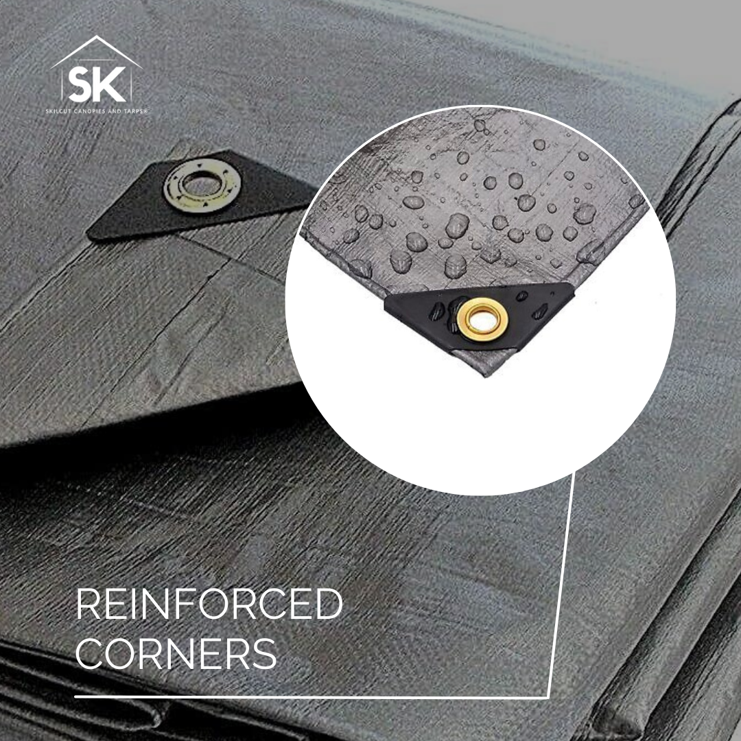 Skilcut® Extra Heavy Duty Premium 16 Mil Silver Poly Tarp