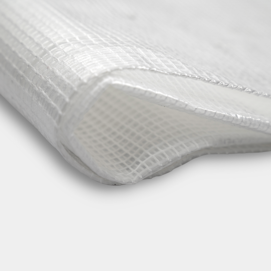 Skilcut© Extra Heavy Duty Premium 16 Mil Clear Poly Tarp with Fiber Reinforcement