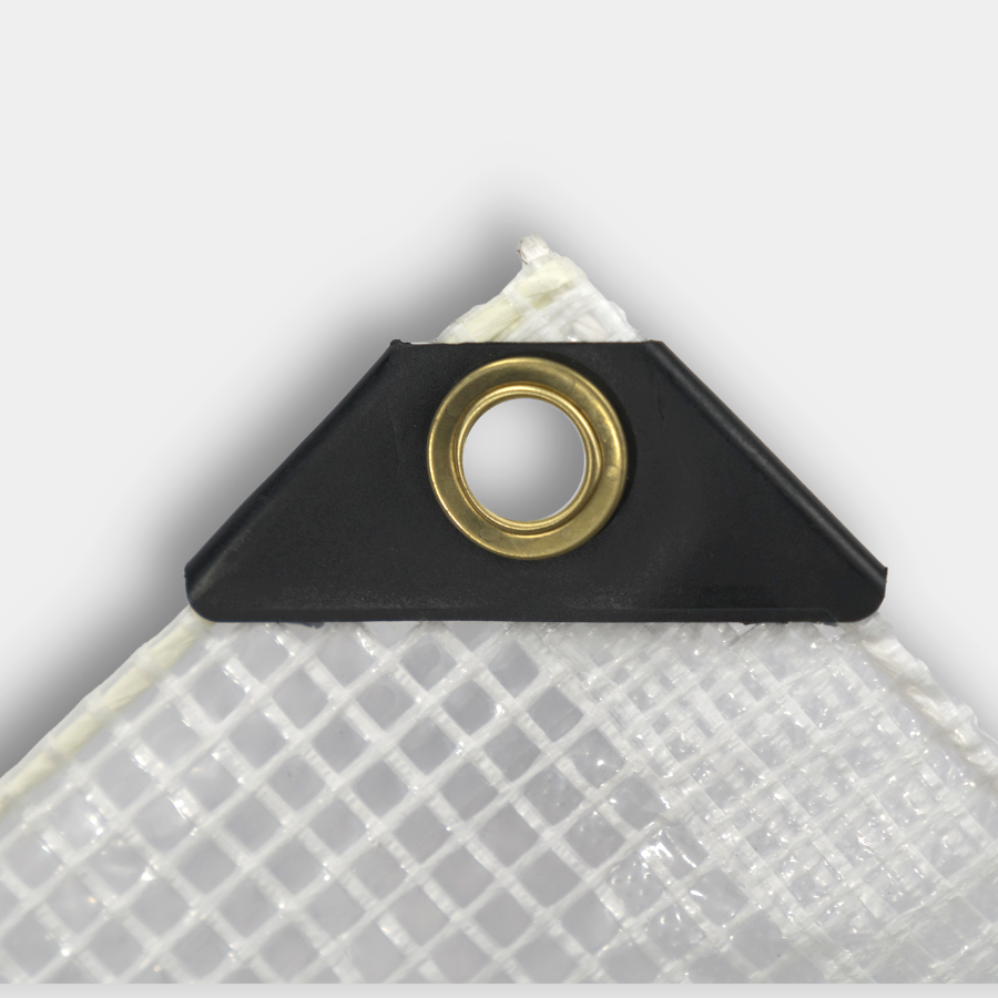 Skilcut© Extra Heavy Duty Premium 16 Mil Clear Poly Tarp with Fiber Reinforcement