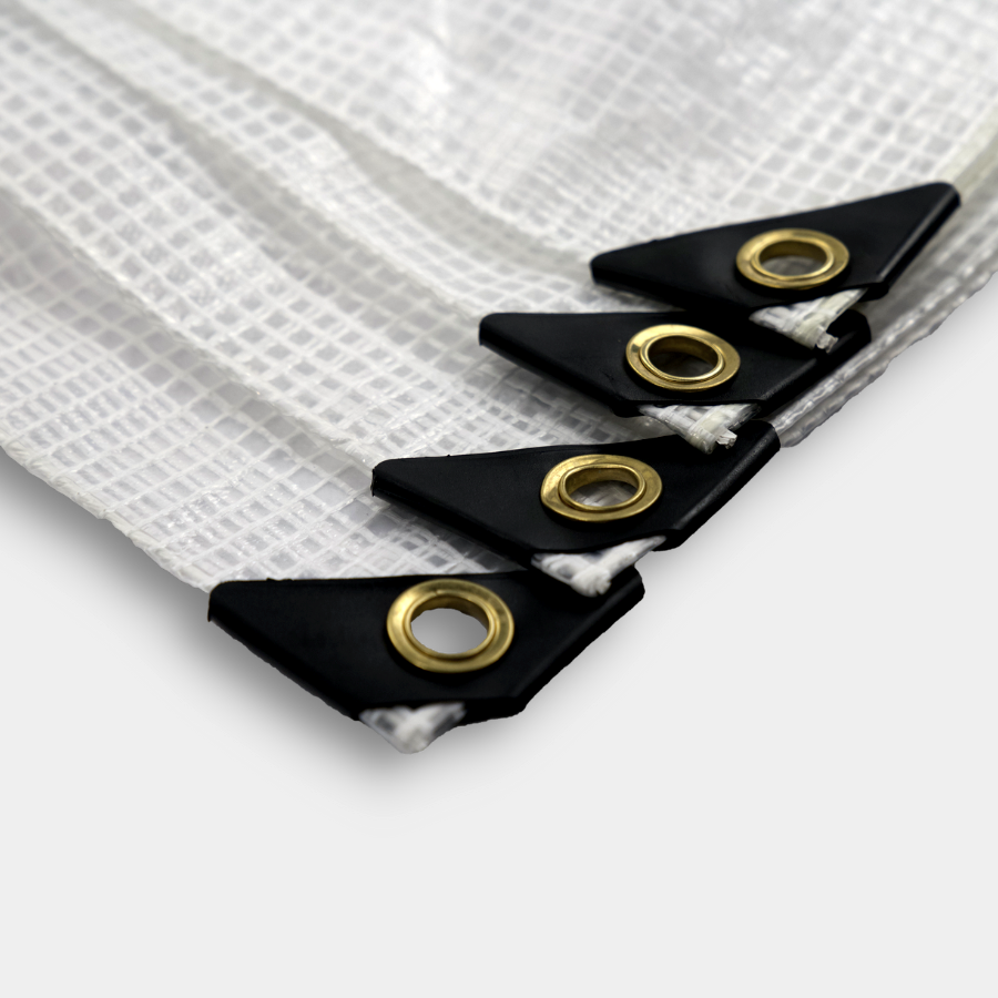 Skilcut© Extra Heavy Duty Premium 16 Mil Clear Poly Tarp with Fiber Reinforcement