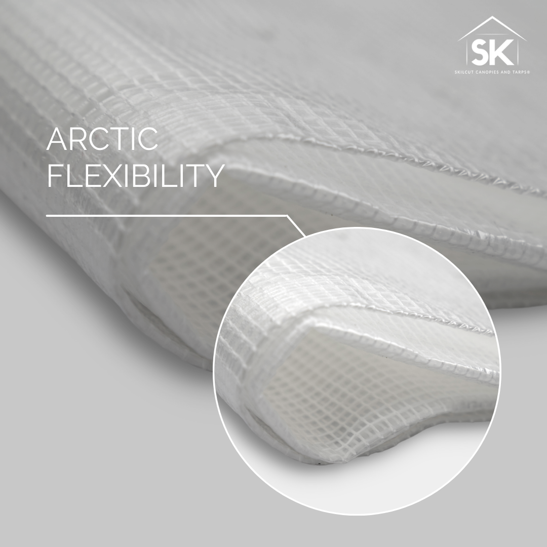 Skilcut© Extra Heavy Duty Premium 16 Mil Clear Poly Tarp with Fiber Reinforcement