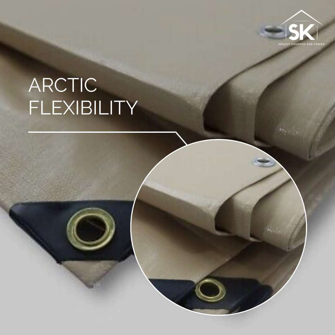 Skilcut® Extra Heavy Duty Premium 16 Mil Tan Poly Tarp