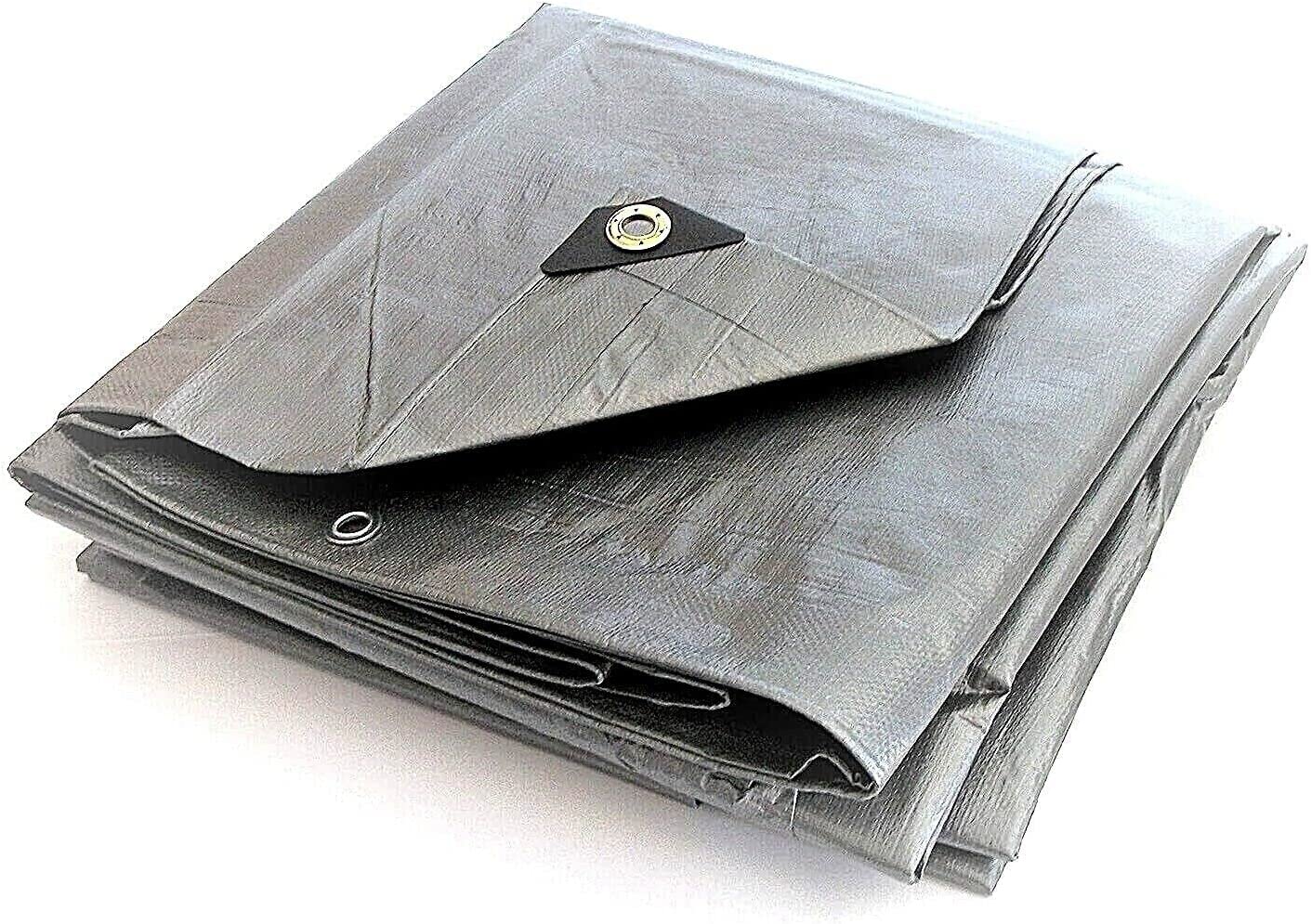 Skilcut® Extra Heavy Duty Premium 16 Mil Silver Poly Tarp