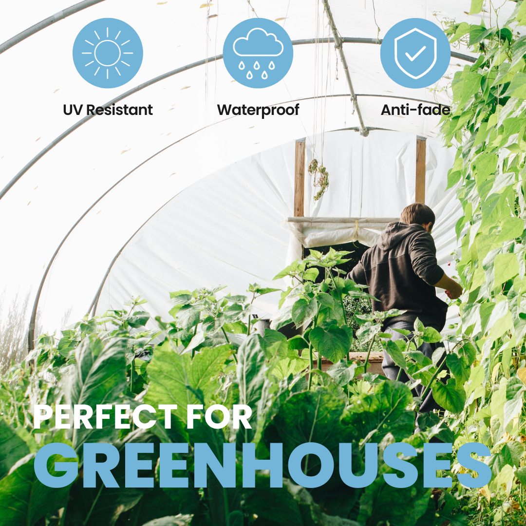 Skilcut® 24mil Clear Glass PVC Vinyl Tarp Enclosure Panel