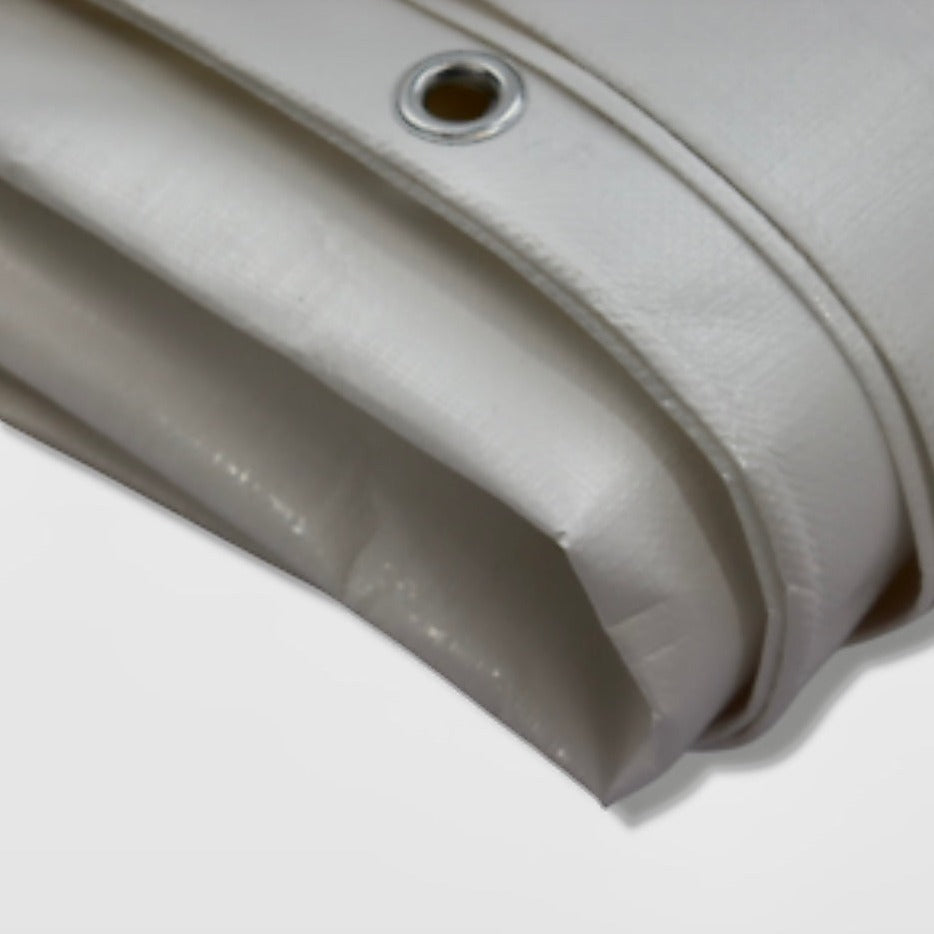 Skilcut® Extra Heavy Duty Premium 16 Mil White Poly Tarp