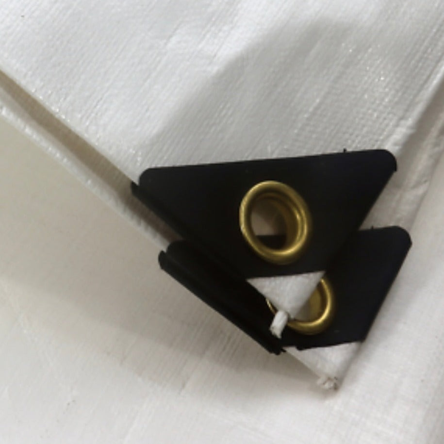 Skilcut® Extra Heavy Duty Premium 16 Mil White Poly Tarp